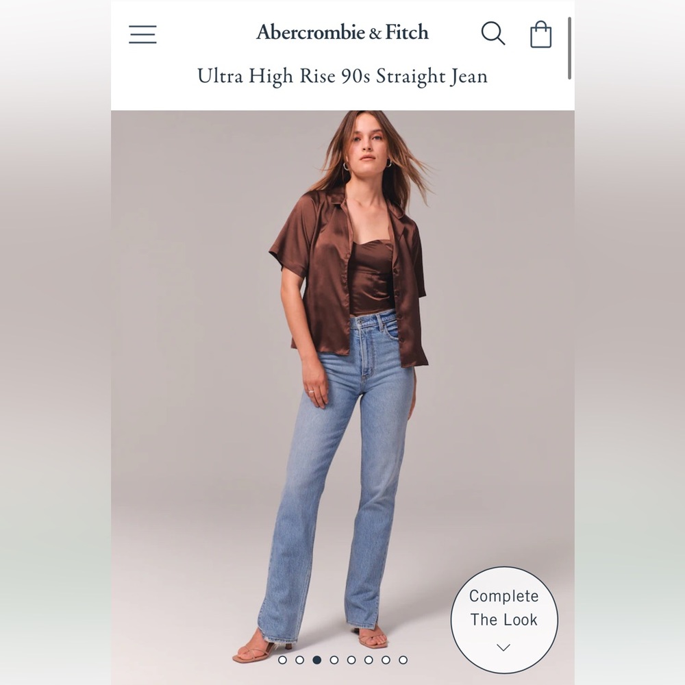 NWOT - Abercrombie & Fitch Ultra High Rise 90’s Straight Jean